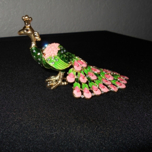 Other - Peacock Mini Jewelry Box